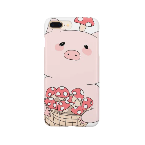 きのこ狩り豚ちゃん Smartphone Case