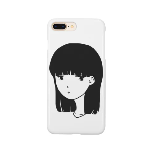 無表情黒髪少女 Smartphone Case
