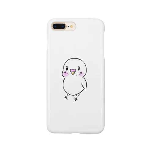 セキセイインコのハクちゃん(iPhoneケース) スマホケース