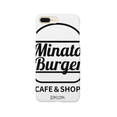 MinatoBurgerグッズ（ブラック） スマホケース