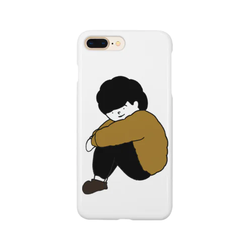 体育座りの男の子 Smartphone Case