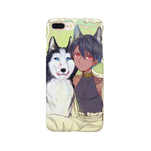 犬と私 スマホケース