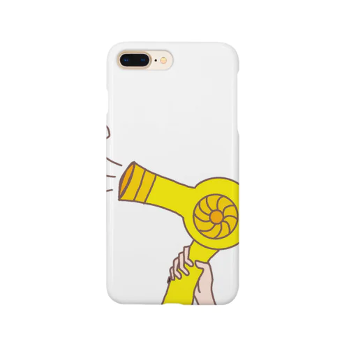 吹くドライヤー(黄) Smartphone Case