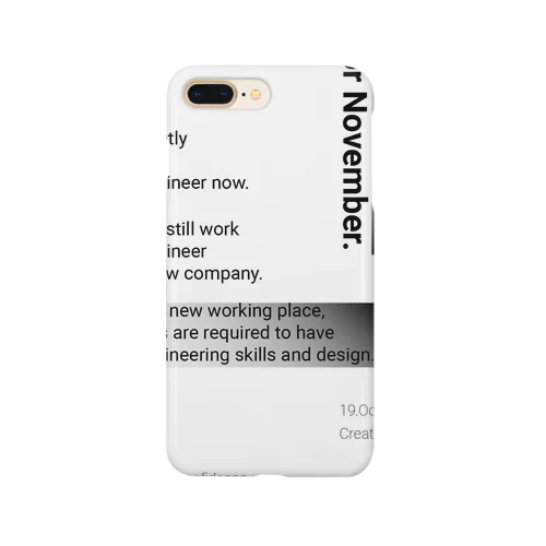 Oct,19.2019 “11月からWebデザイナーへ” Smartphone Case