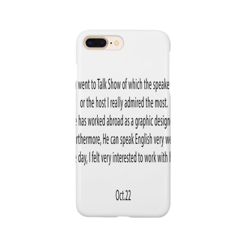 【2019.10.22】Riuyaの英語日記グッズ Smartphone Case