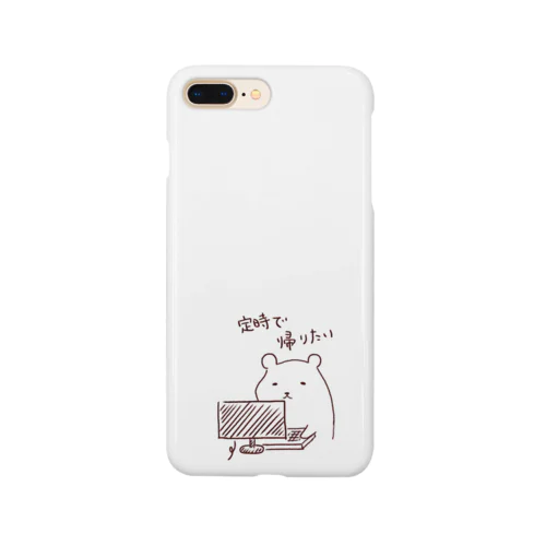 定時で帰りたい -しゃちくまくん- Smartphone Case