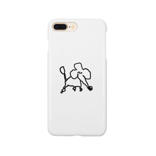 左手で描かれたプードル Smartphone Case