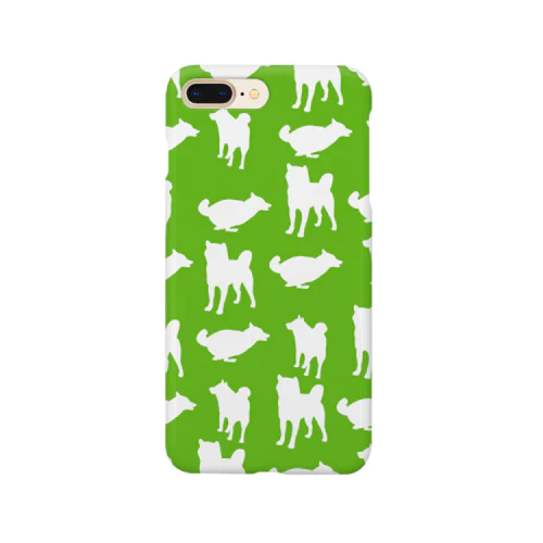 柴犬スマホケース（緑） Smartphone Case