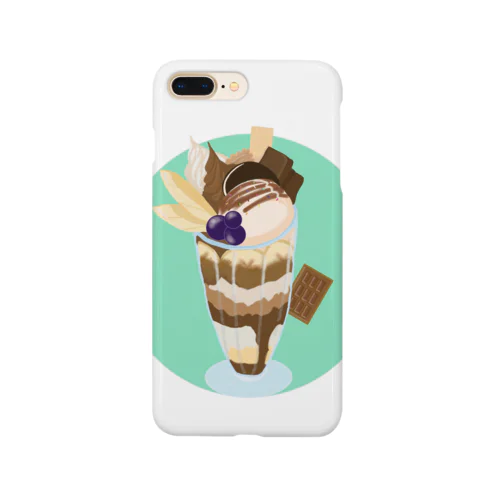 チョコレートパフェ  グリーン Smartphone Case