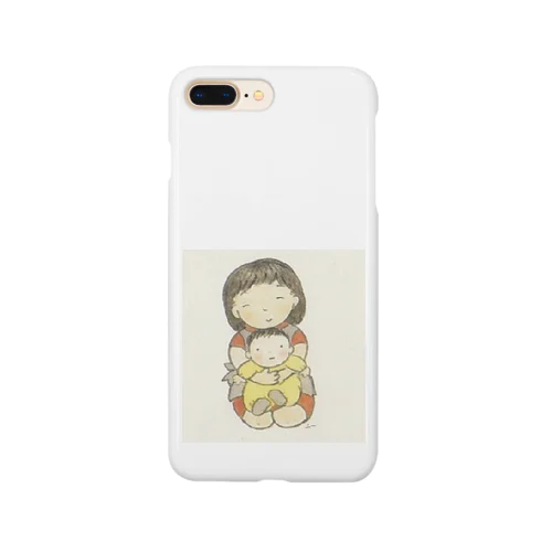 ふーちゃんの絵　お母さんと赤ちゃん Smartphone Case