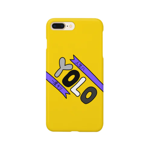 YOLO yellow スマホケース