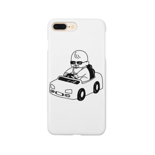 おもちゃの車に乗る赤ちゃん Smartphone Case