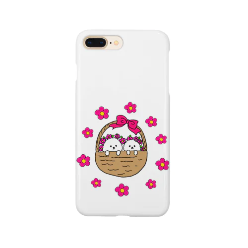 ビションフリーゼ 花かご Smartphone Case