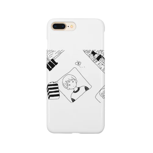 らくがきの、なか(モノクロ) Smartphone Case