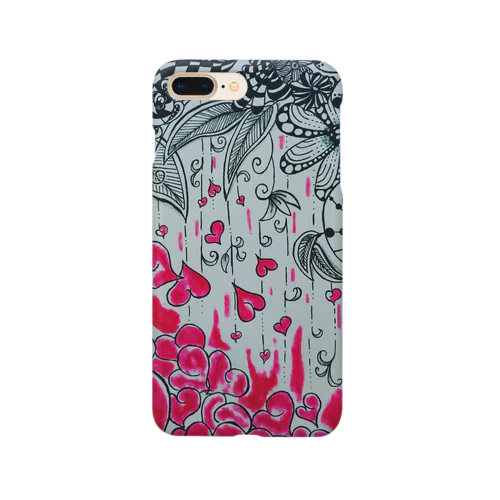 ハートの落ちる花 Smartphone Case