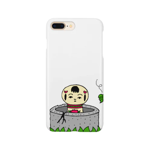 こけし 井戸の中からこんにちは Smartphone Case