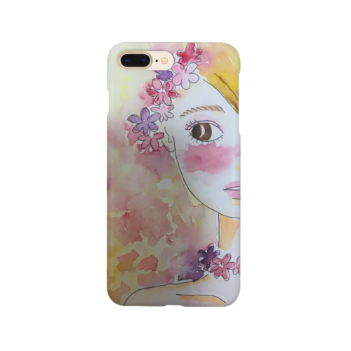 花飾りと女の子 Smartphone Case