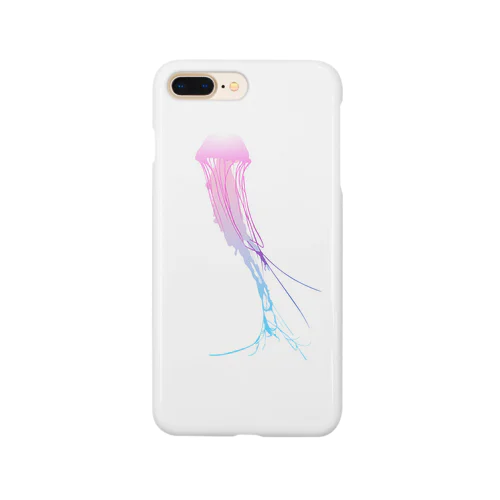 くらげ・jellyfish white-pink-blue Smartphone Case