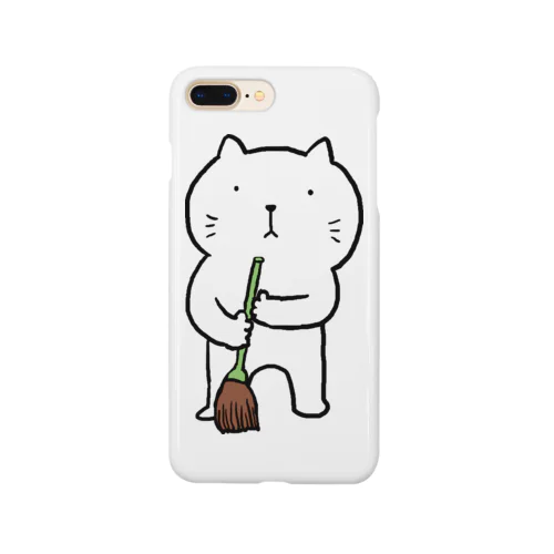 ねこ管理人掃除中 Smartphone Case