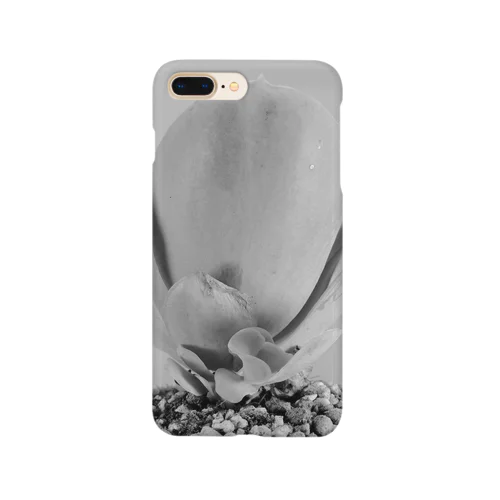 多肉植物A black and white Smartphone Case