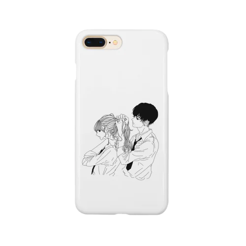 カップルスマホケース　白 Smartphone Case