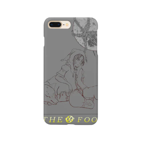 Digital revais :タロットカード愚者（モノトーン） Smartphone Case