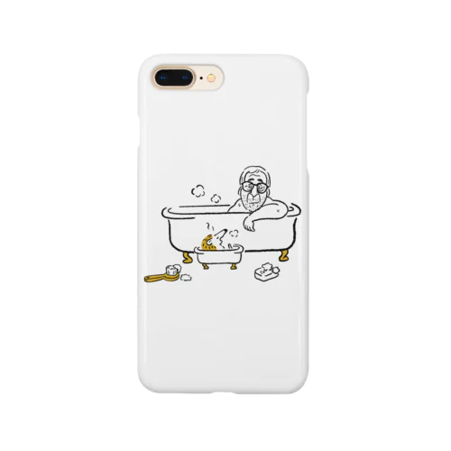 Oldman in the bath Smartphone Case
