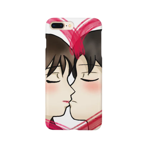 Kiss with heart♥ Smartphone Case