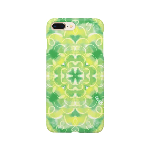 ハッピークローバー🍀の曼荼羅イラスト Smartphone Case