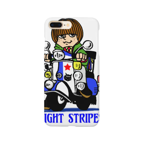  NIGHT STRIPES　ブルー スマホケース