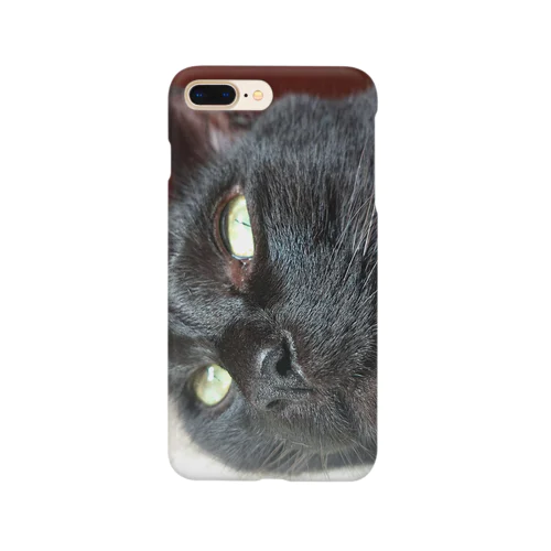 黒猫こばんのおこ顔 Smartphone Case