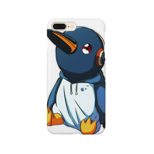 フードのペンギンくんスマホケース Smartphone Case