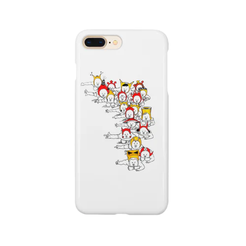 集合絵(赤・黄色の１)透過 Smartphone Case