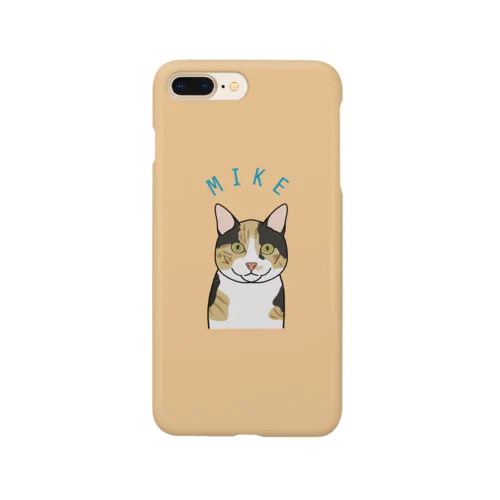 目つき悪いねこ 三毛 Smartphone Case