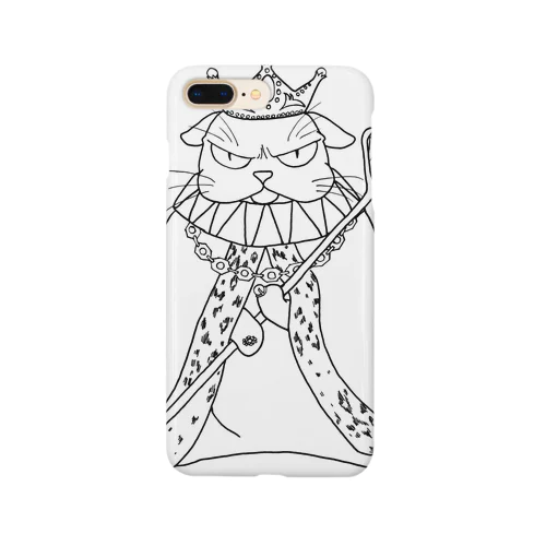 angry cat king Smartphone Case