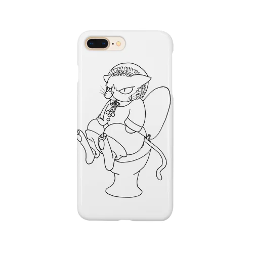 pooping cat Smartphone Case