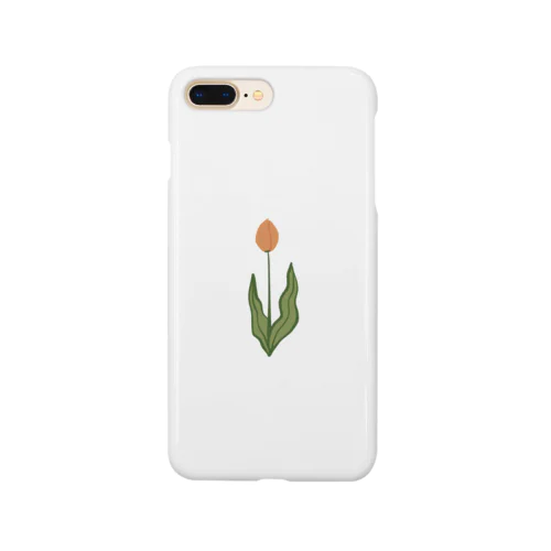 レトロカラーなチューリップ Smartphone Case