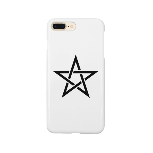 五芒星（黒） Smartphone Case