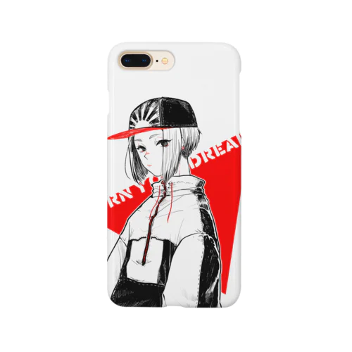 キャップを被った女の子 Smartphone Case