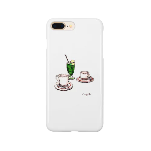 メロンソーダとコーヒー Smartphone Case