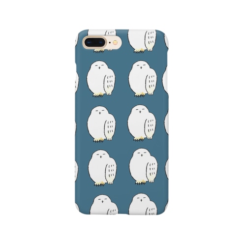 夜のシロフクロウ Smartphone Case