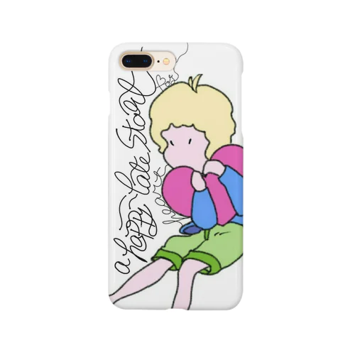 a happy heart late start boy Smartphone Case