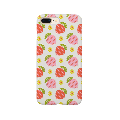 いちご柄 Smartphone Case