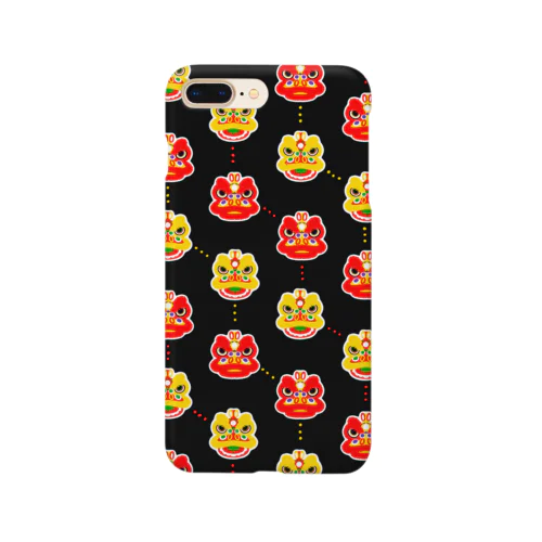 中華風、新年の獅子舞 Smartphone Case