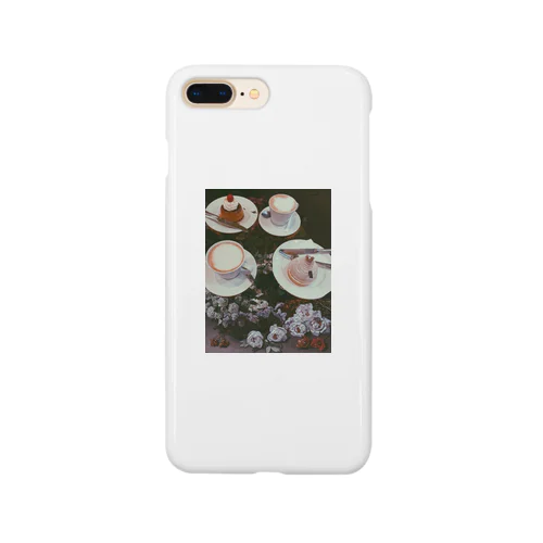 フランスで食べたケーキと春の花 Smartphone Case