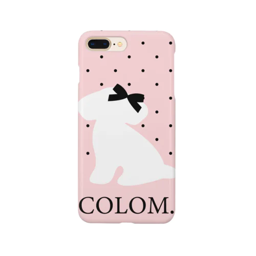 COLOM.ドット小水玉ピンク！トイプードル！人気かわいい！いぬ犬グッズ！といぷーどる Smartphone Case