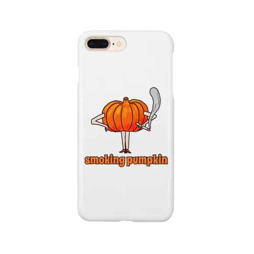 smoking pumpkin スマホケース