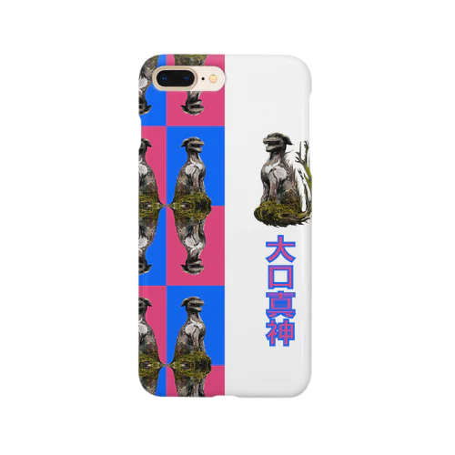 大口真神_CHECK_bluepink Smartphone Case