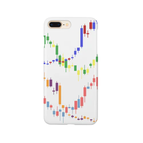 うねうねローソク足4本 Smartphone Case