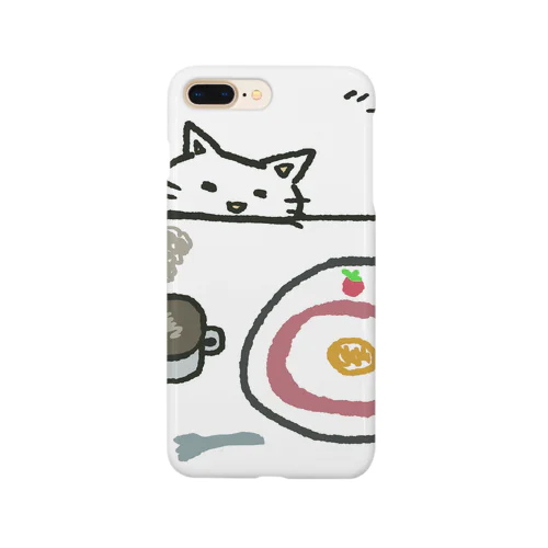 朝食狙う猫 Smartphone Case